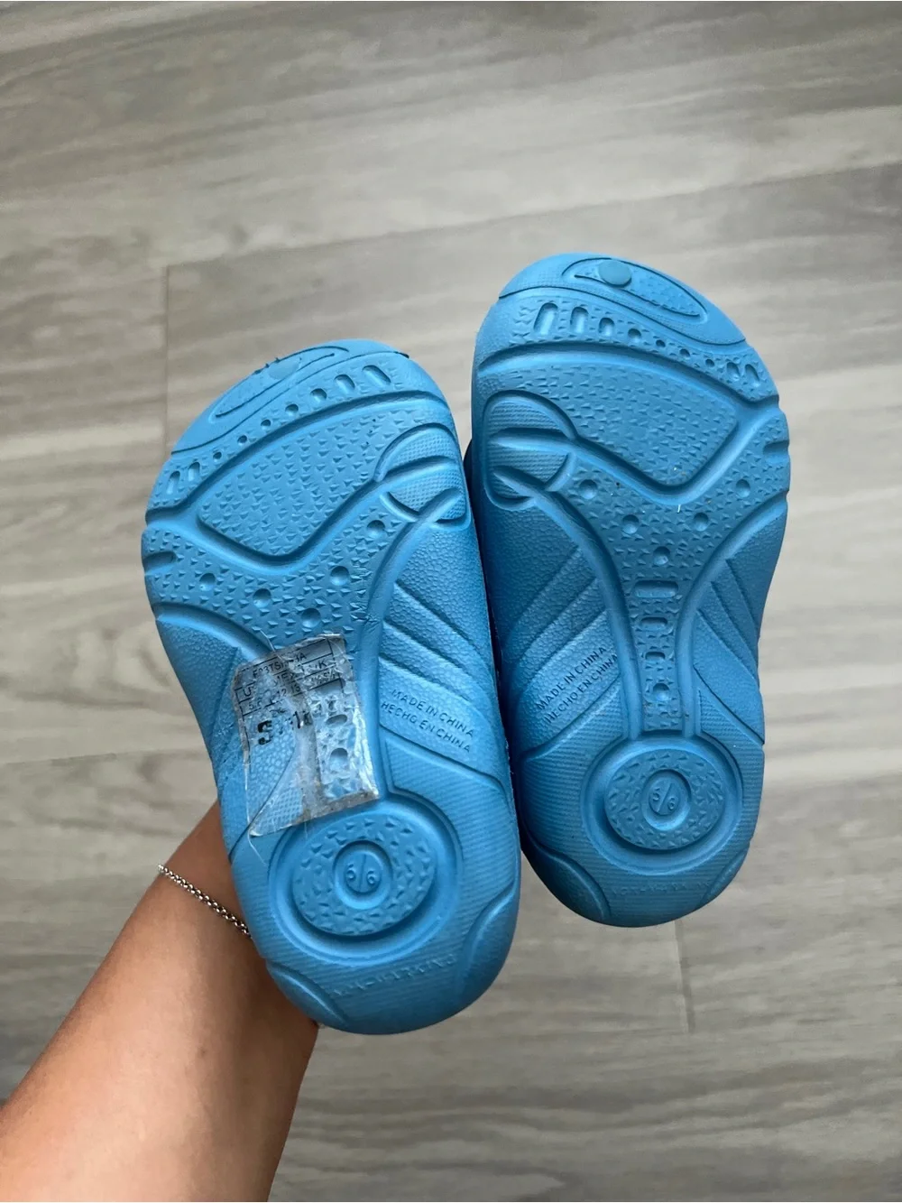 Disney Lilo & Stitch Kids Light Up Blue Clogs Shoes Size 5/6